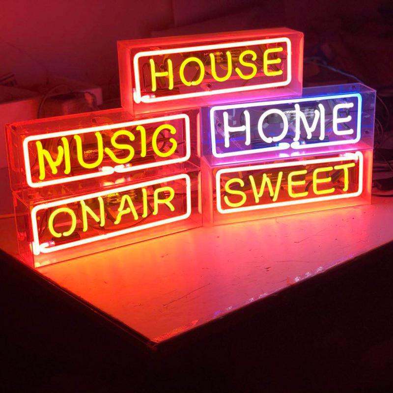 LED Lettered Neon Box Sign
