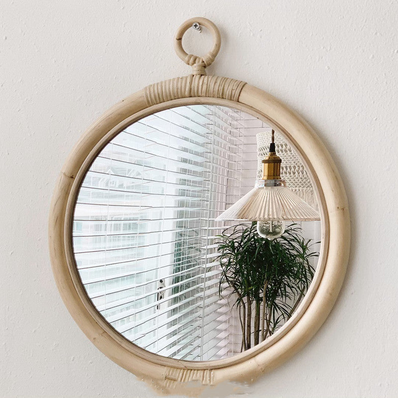 Handmade Rattan Mirror