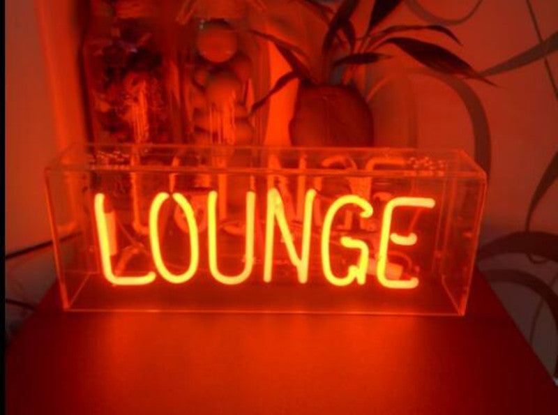 LED Lettered Neon Box Sign