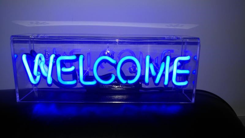 LED Lettered Neon Box Sign