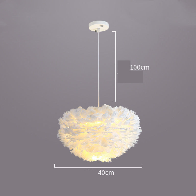 Luxe Feather Chandelier