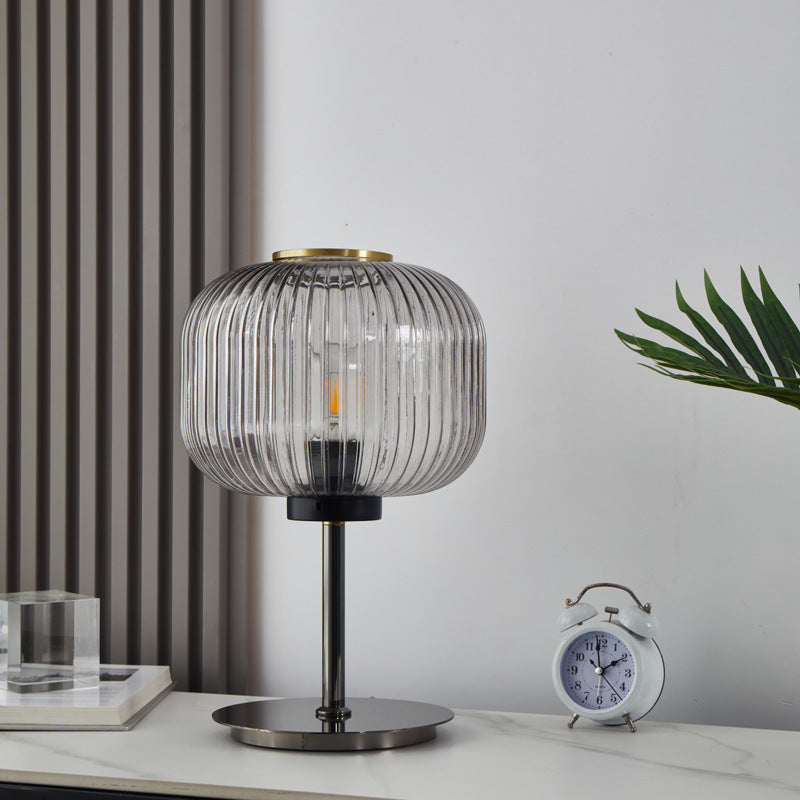Retro Bedroom Glass Lamp
