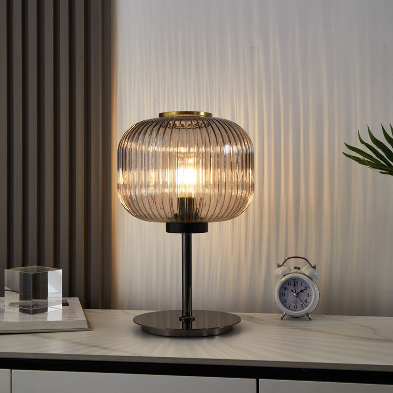 Retro Bedroom Glass Lamp