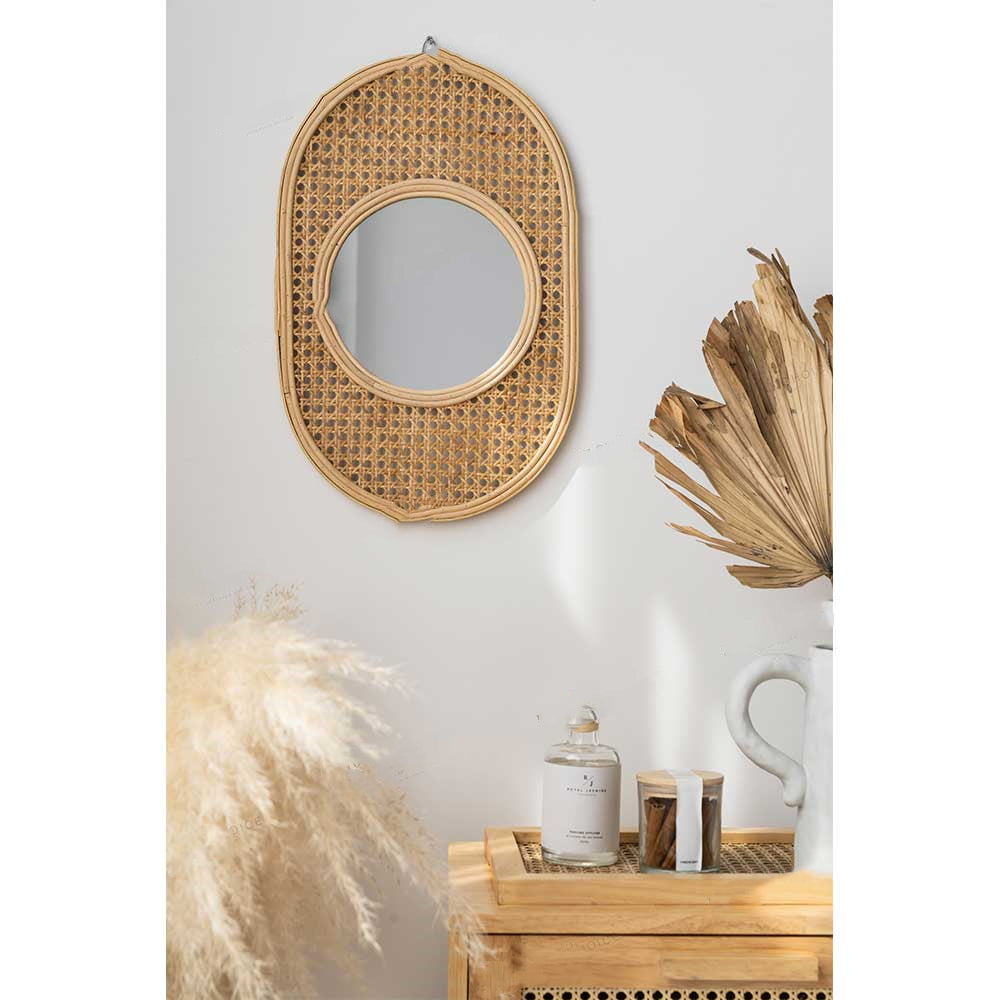 Rattan Decorative Wall Mirror