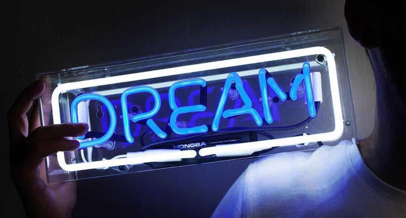 LED Lettered Neon Box Sign