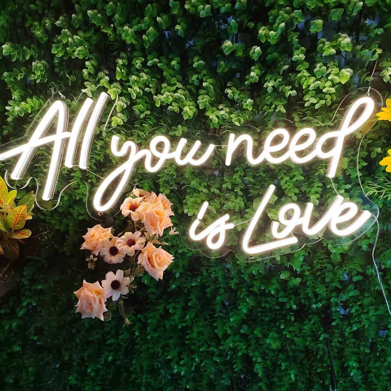 Hearts Neon Wall Decoration