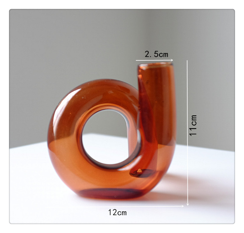 Mod Coffee Glass Candle Holder