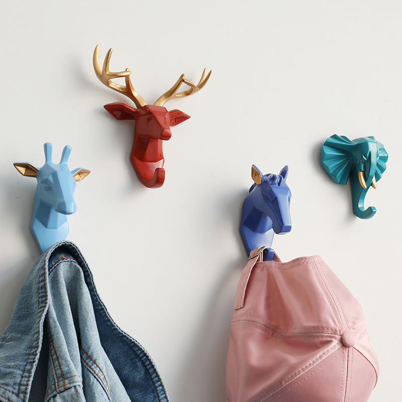 Animal Head Coat Hooks