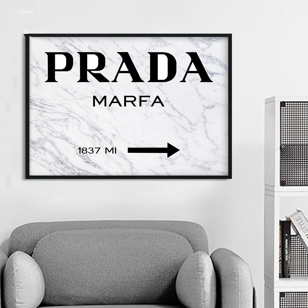 Marble Prada Marfa Wall Art