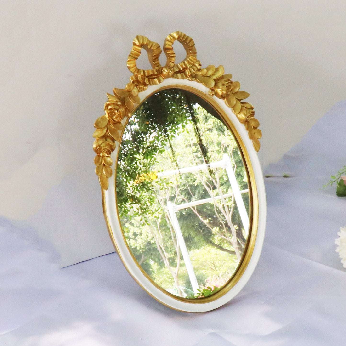 Gold Retro Framed Mirror