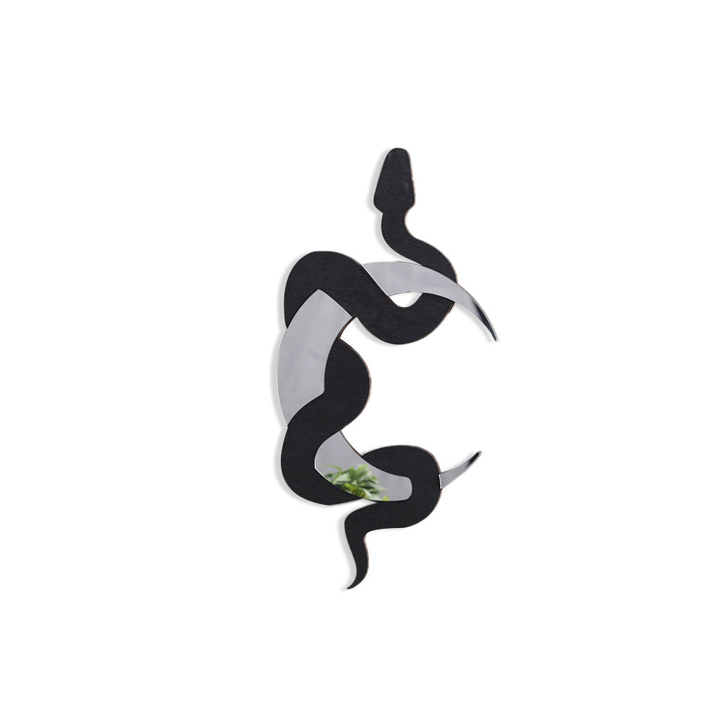 3D Wall Sticker Crescent Moon Snake