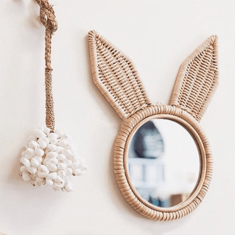 Handmade Rattan Mirror