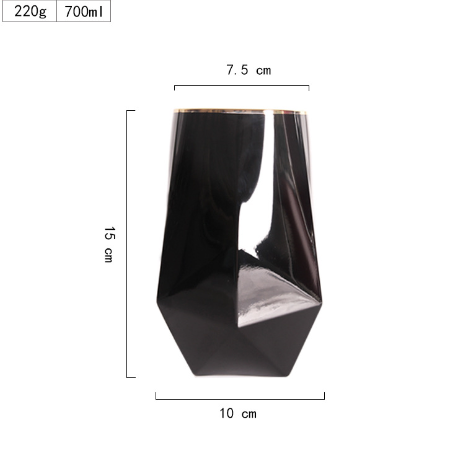 Geometric Glass Champagne Glasses