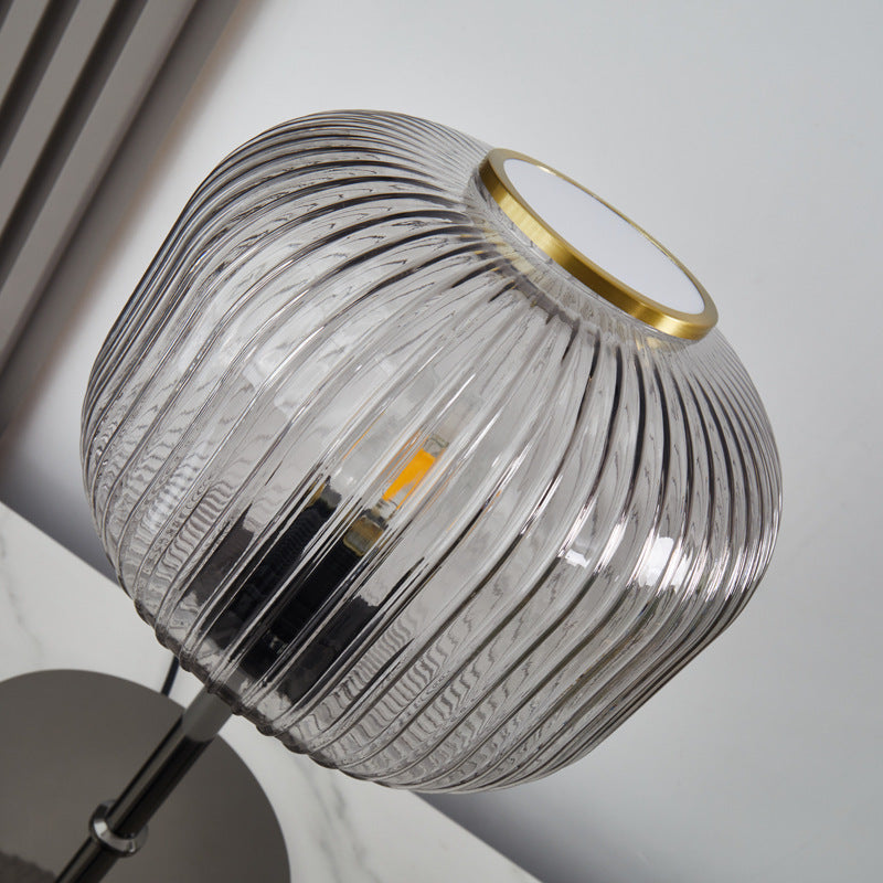 Retro Bedroom Glass Lamp