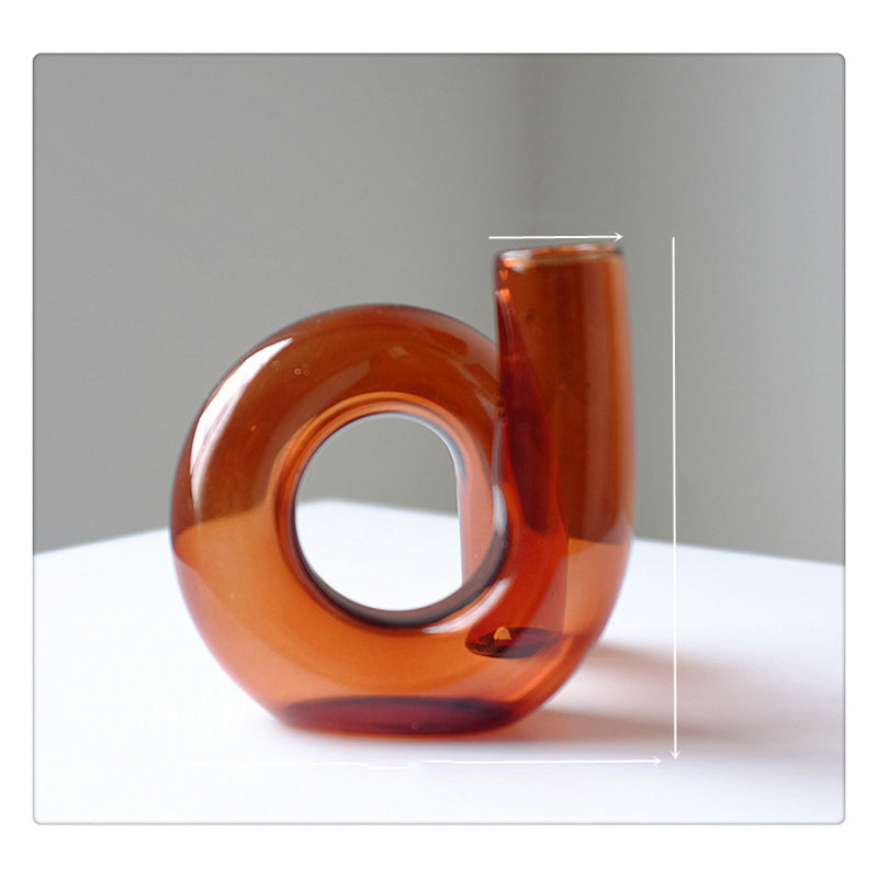 Mod Coffee Glass Candle Holder