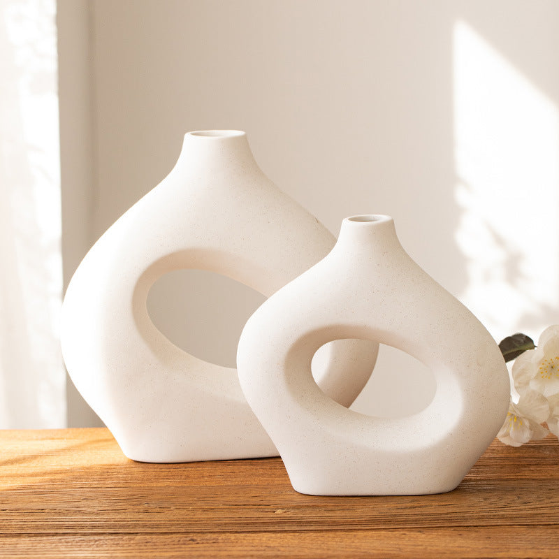 Ceramic Irregular Circle Vase