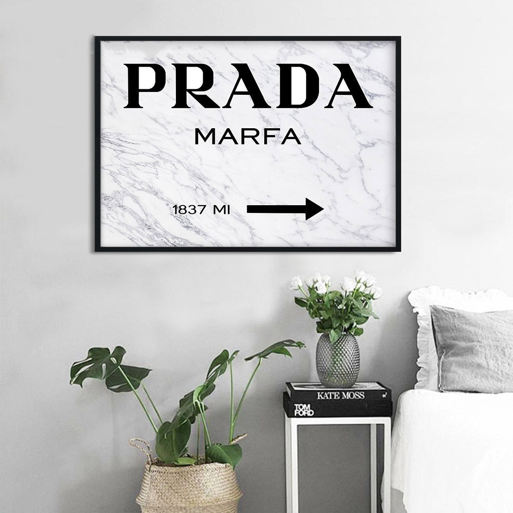Marble Prada Marfa Wall Art