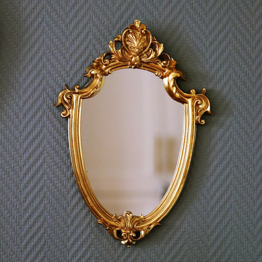 Gold Retro Framed Mirror