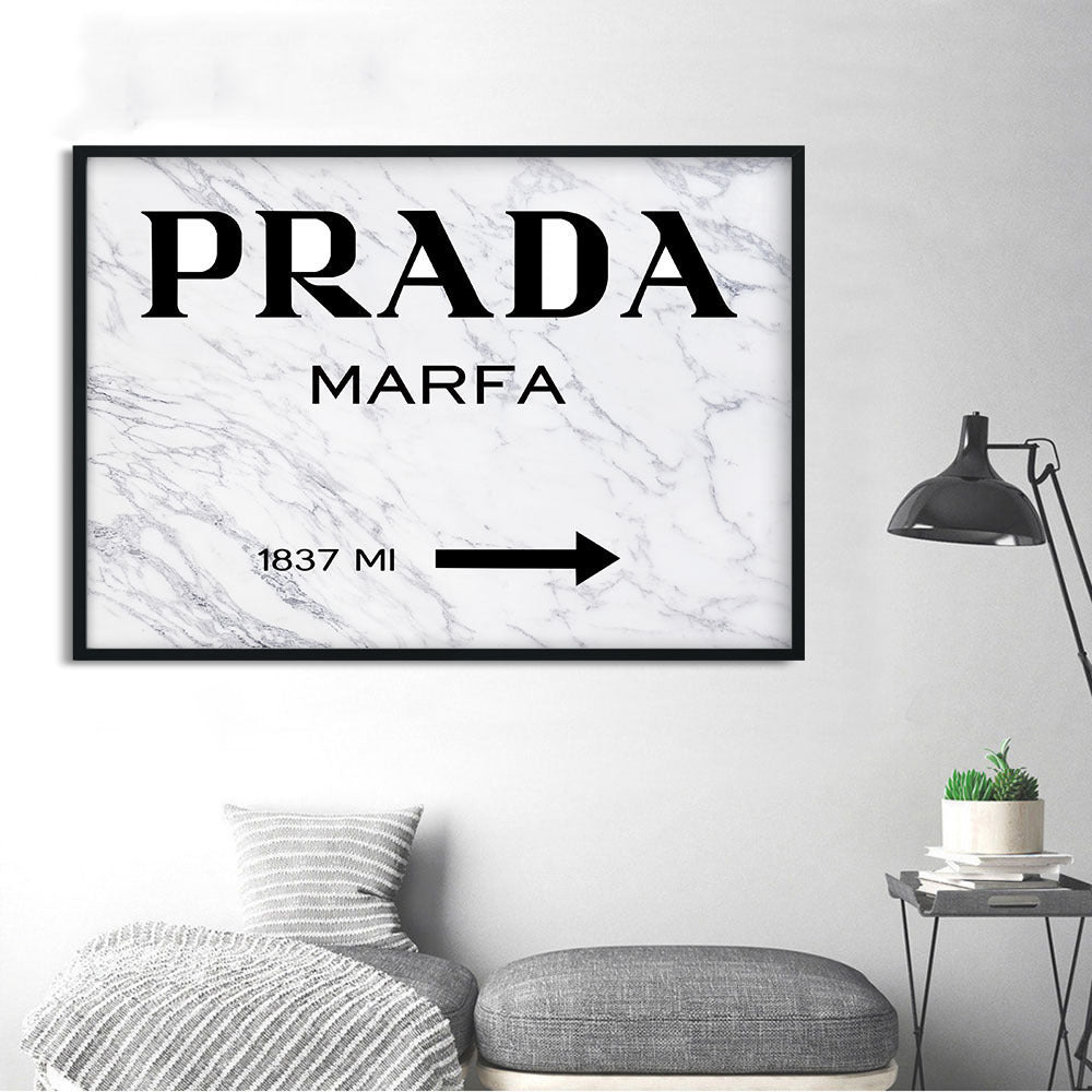 Marble Prada Marfa Wall Art