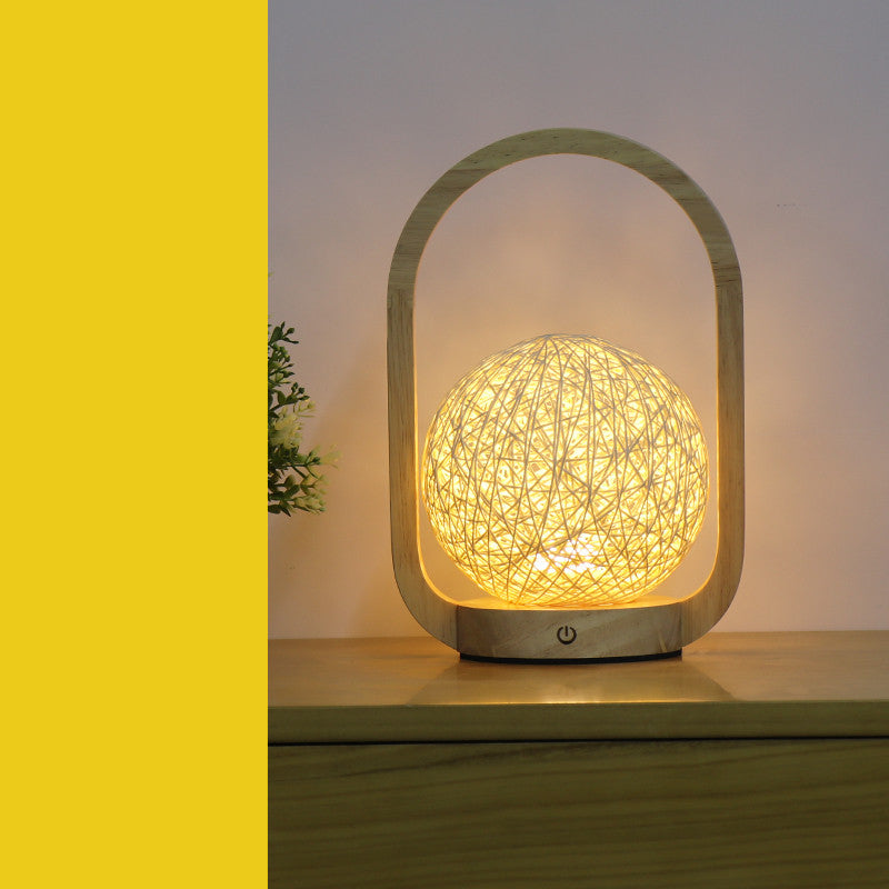 Dimmable Bedside Glass Table Lamp