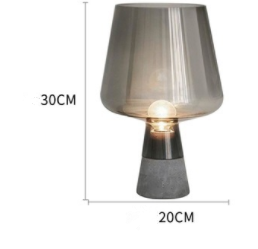 Modern Cement Glass Table Lamp