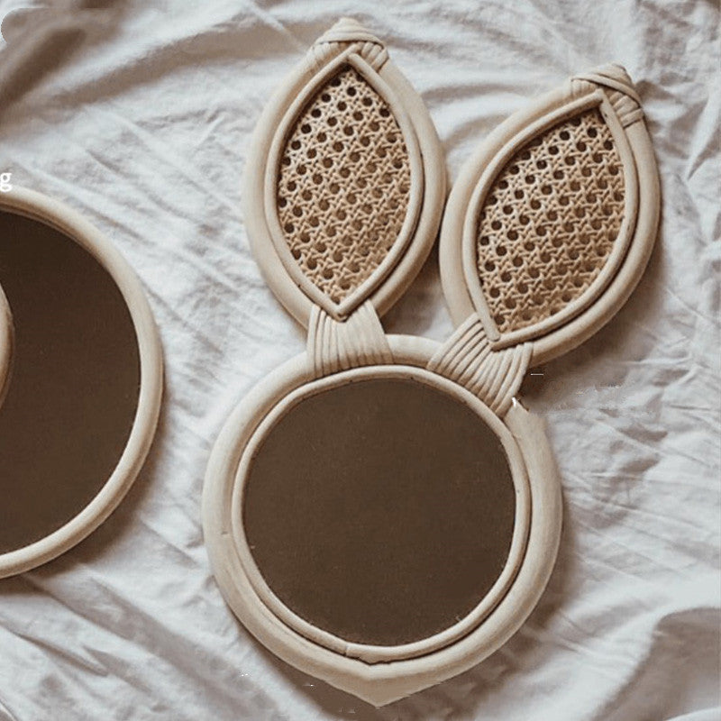 Handmade Rattan Mirror