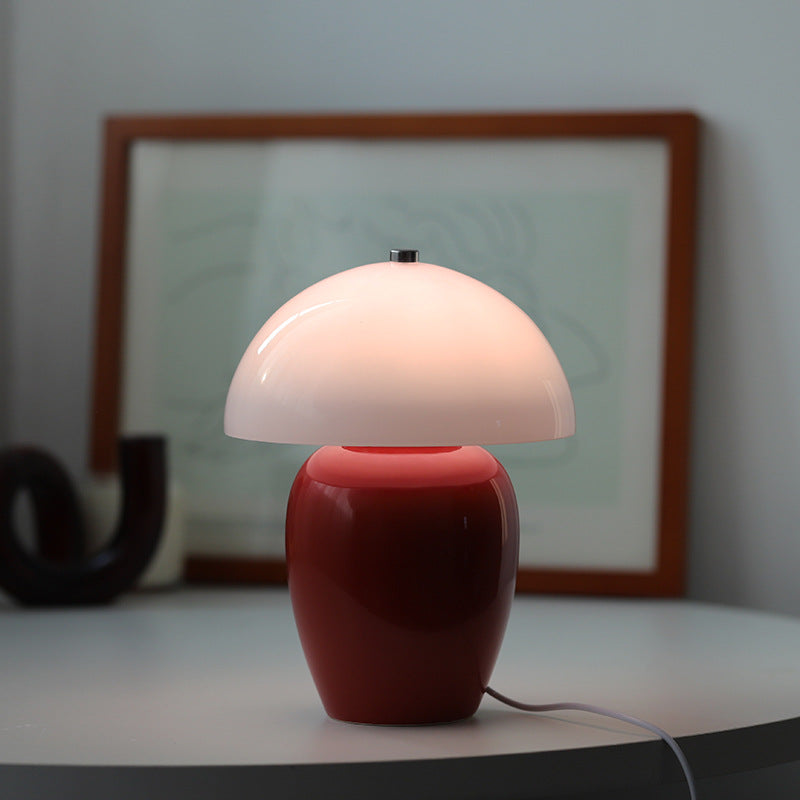 Bedside Ceramic Glass Lamp
