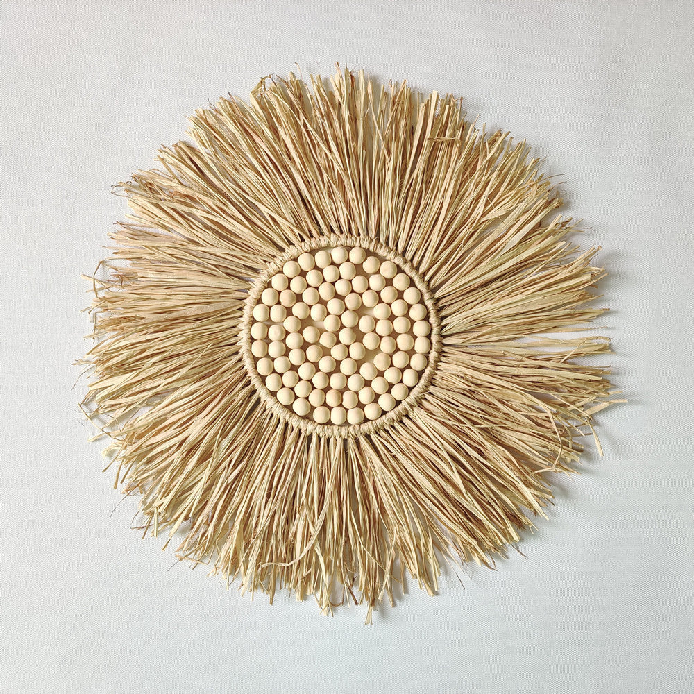 Raffia Wall Mirror