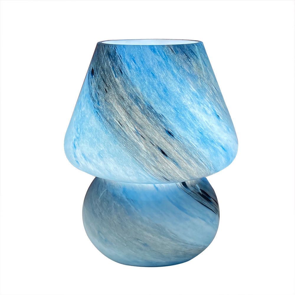 Glass Mushroom Table Lamp
