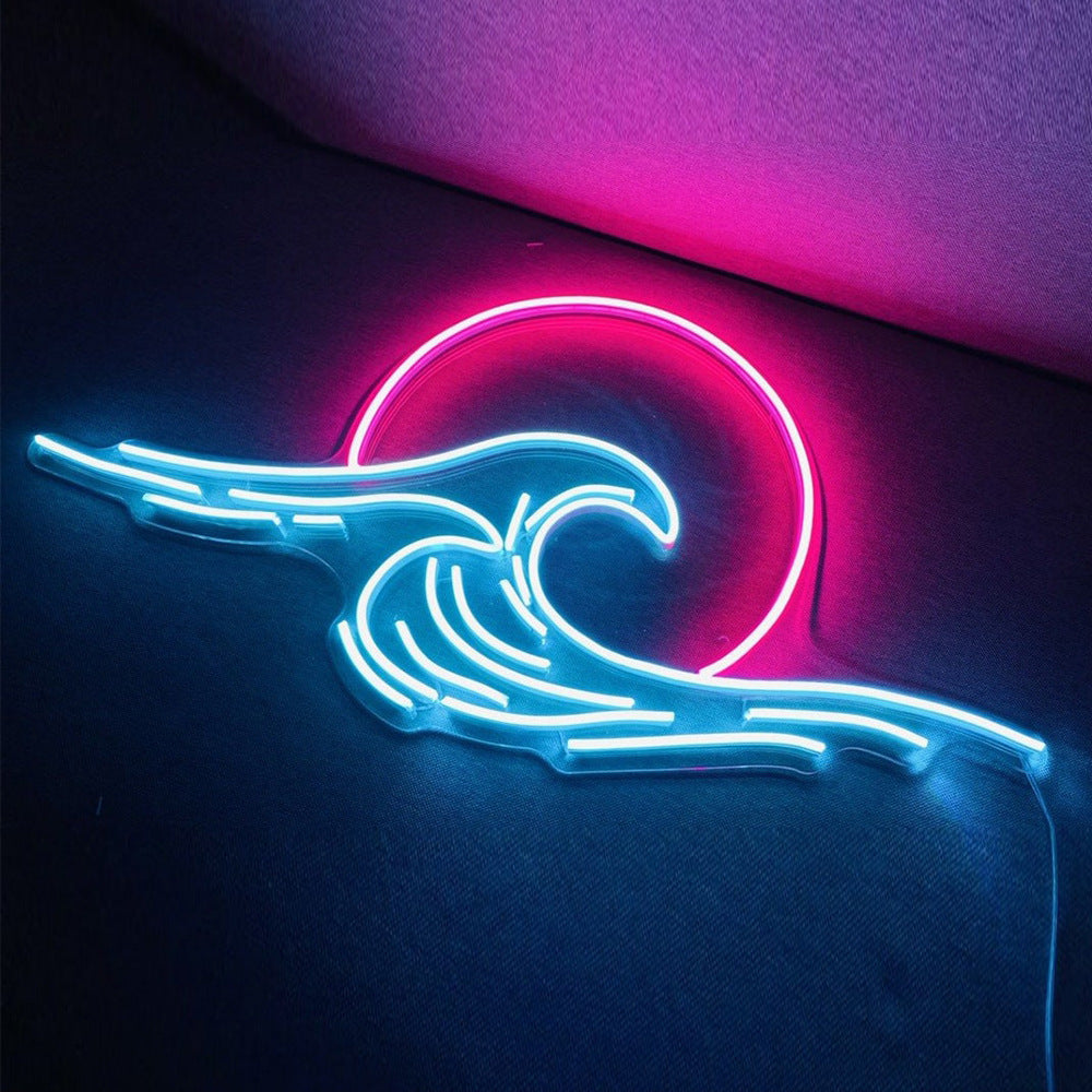 Neon Sunrise At Sea LED Light