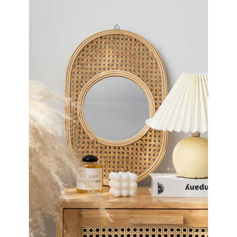 Rattan Decorative Wall Mirror
