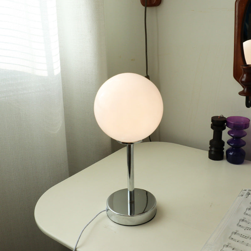 Retro Wrought Iron Glass Table Lamp