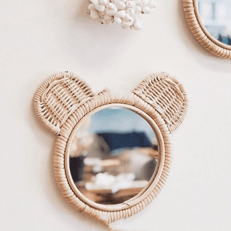Handmade Rattan Mirror