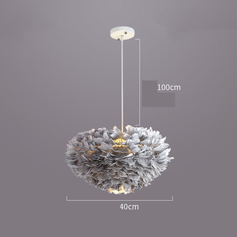 Luxe Feather Chandelier