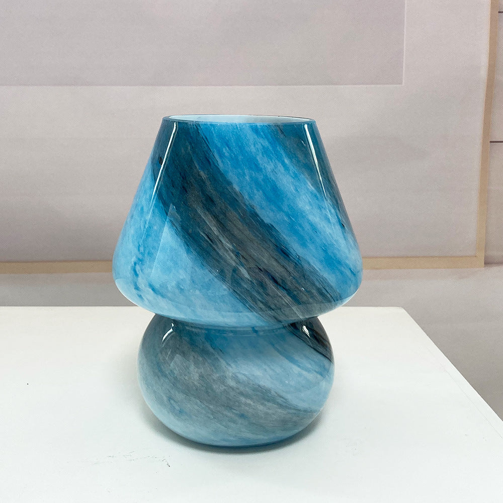Glass Mushroom Table Lamp