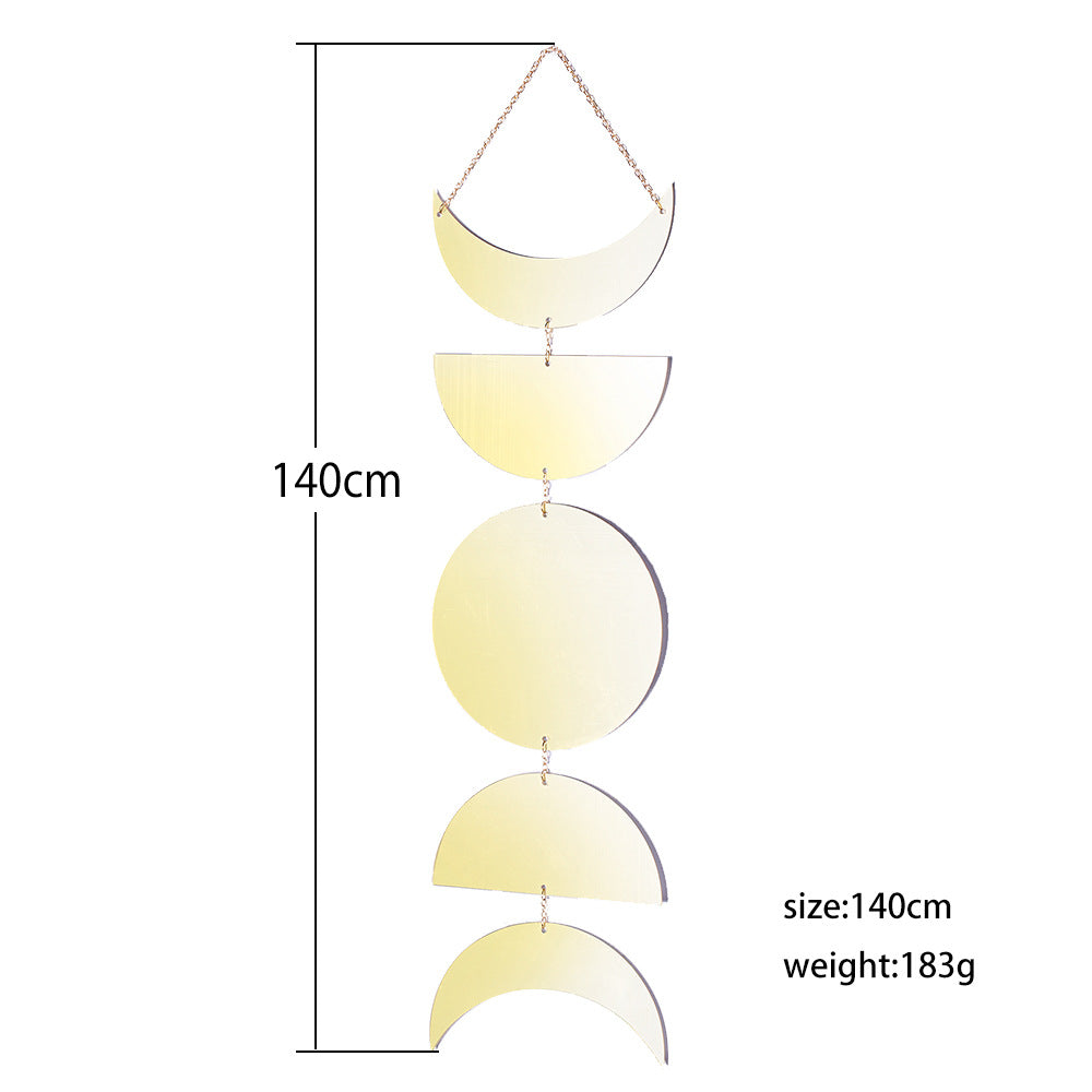 Wall Hanging Sun And Crescent Acrylic Mirror