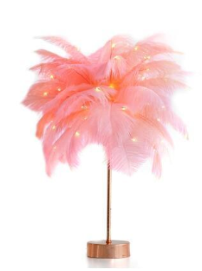 Feather Lamp Bedside or Table Lamp