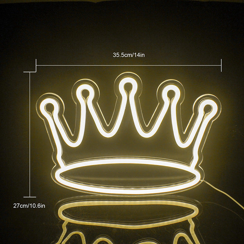 Gold Glow Crown Neon