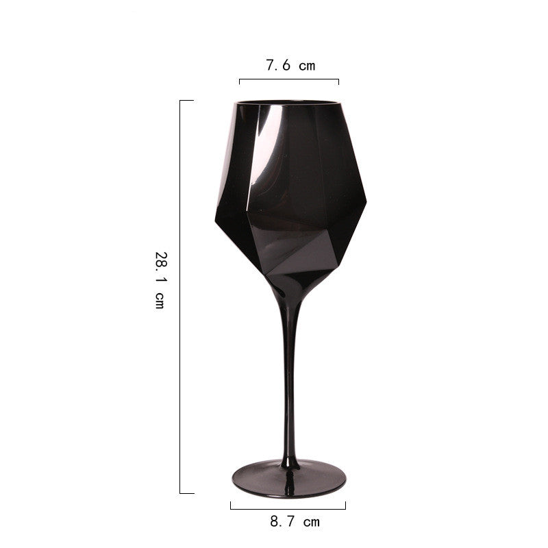 Geometric Glass Champagne Glasses