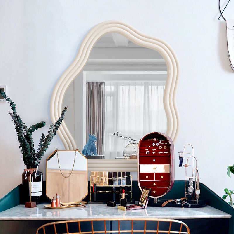 Wavy Hanging Wall Vanity Mirror