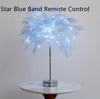 Feather Lamp Bedside or Table Lamp