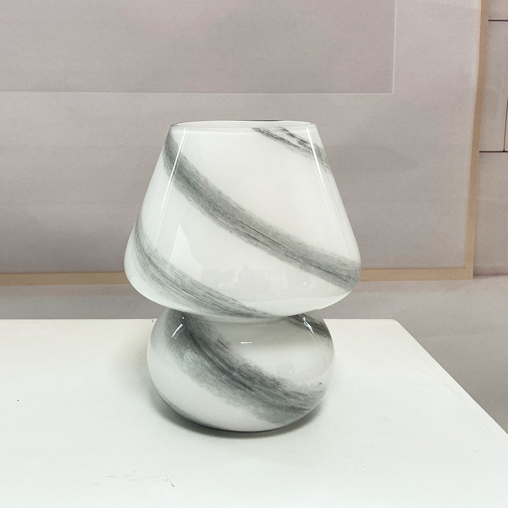 Glass Mushroom Table Lamp