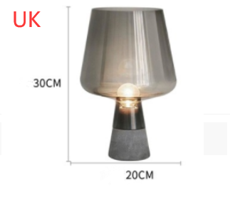 Modern Cement Glass Table Lamp