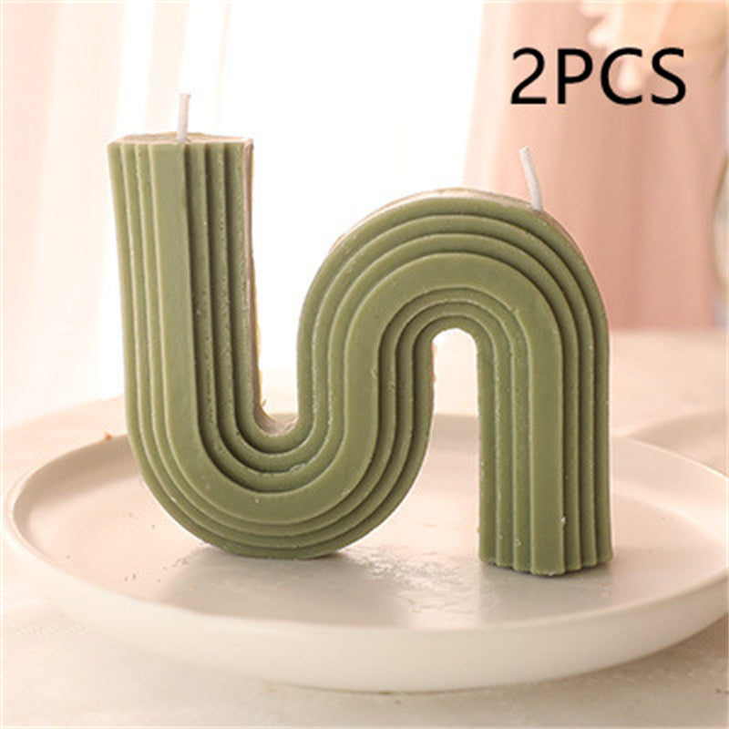 Geometric Handmade Aromatherapy Candles