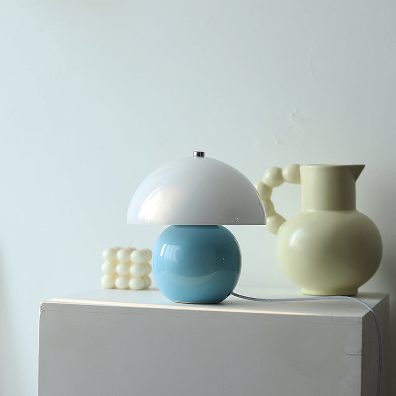 Bedside Ceramic Glass Lamp
