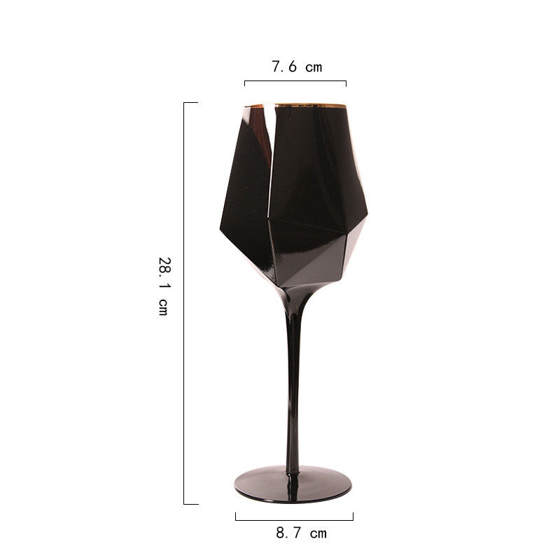 Geometric Glass Champagne Glasses
