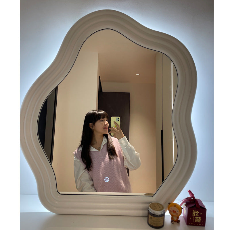 Wavy Hanging Wall Vanity Mirror