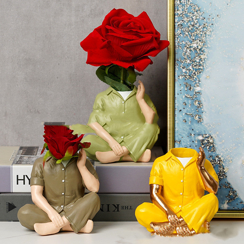 Pyjama Man Vase - offbeatabode