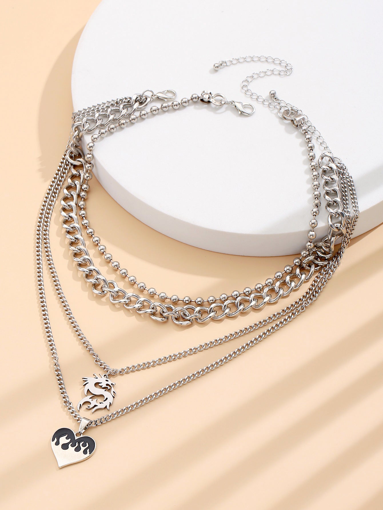 Fashionable Personality Simple Love Dragon Pendant - Offbeat Abode and Unique Beats