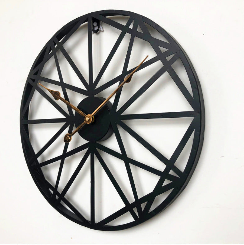 Iron wall clock living room silent wall clock - Offbeat Abode and Unique Beats